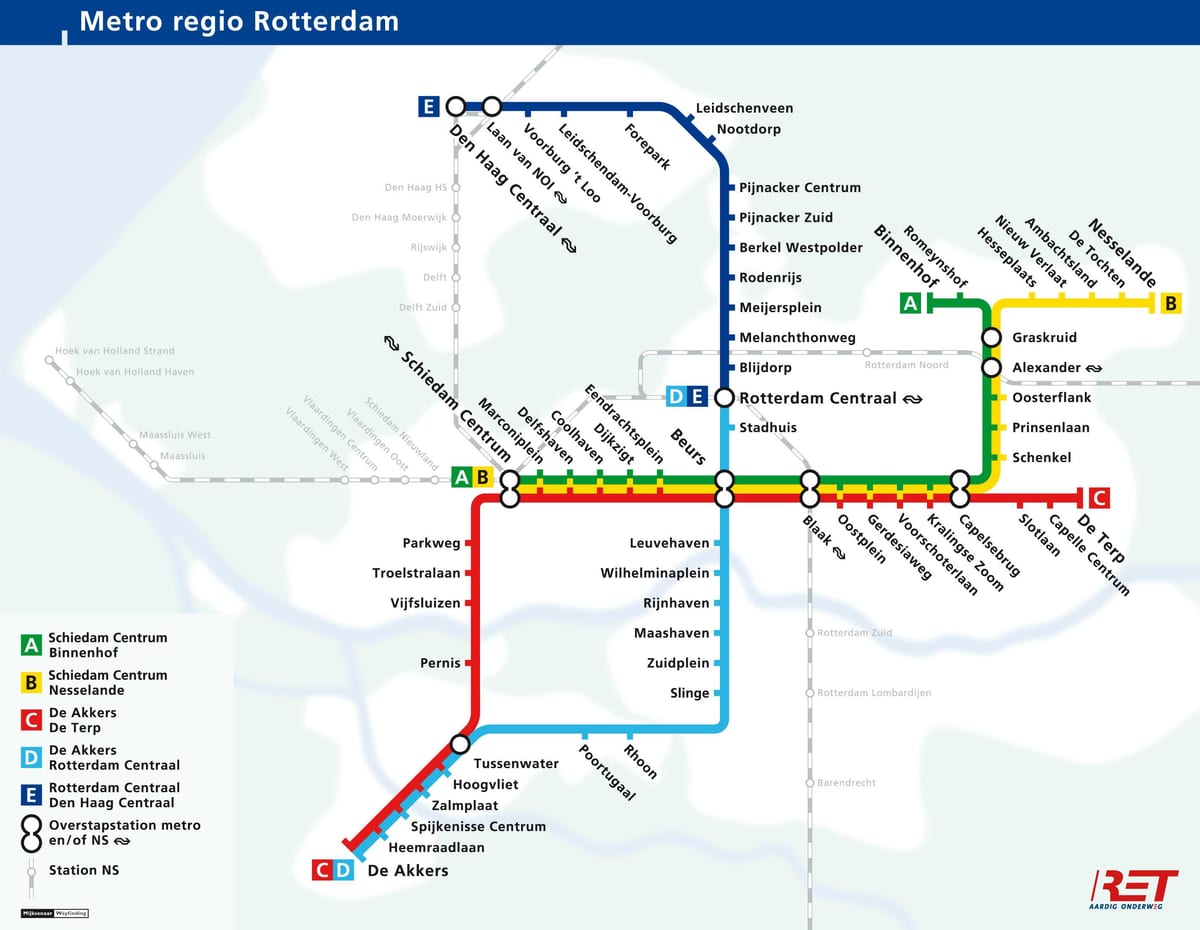 haagin metro kartta