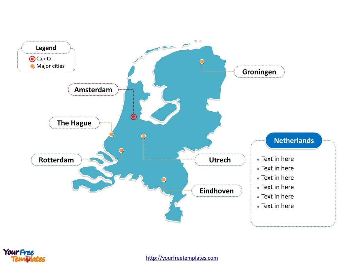 Rotterdamin holland kartta