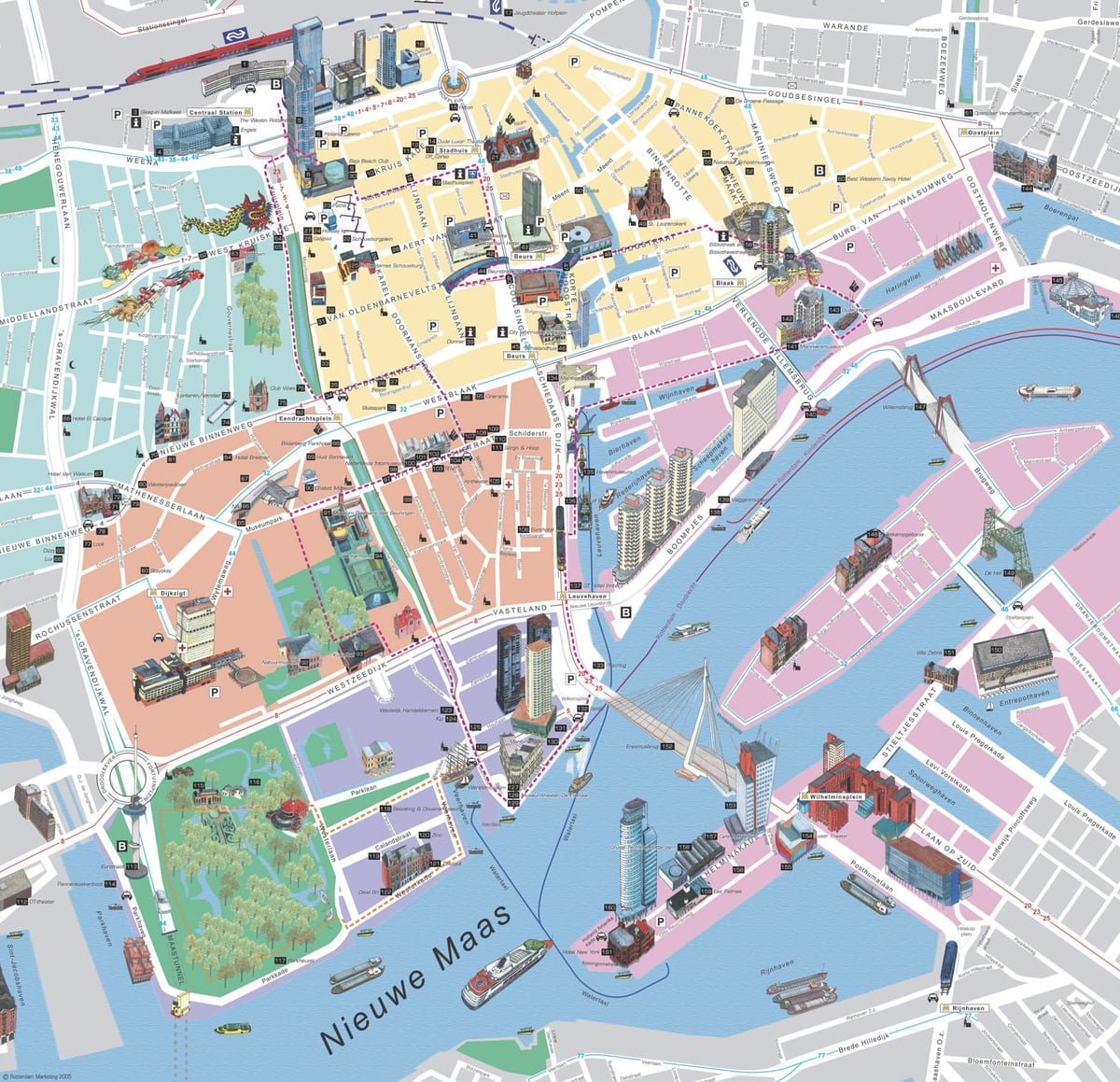 Kartta offline-Rotterdam 
