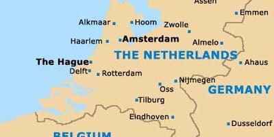 Rotterdam amsterdam kartta
