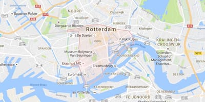 Kartta park ja ratsastaa Rotterdam 