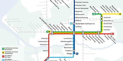 Rotterdamin metron kartta