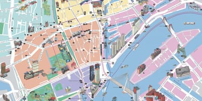 Kartta Rotterdamin nähtävyydet 